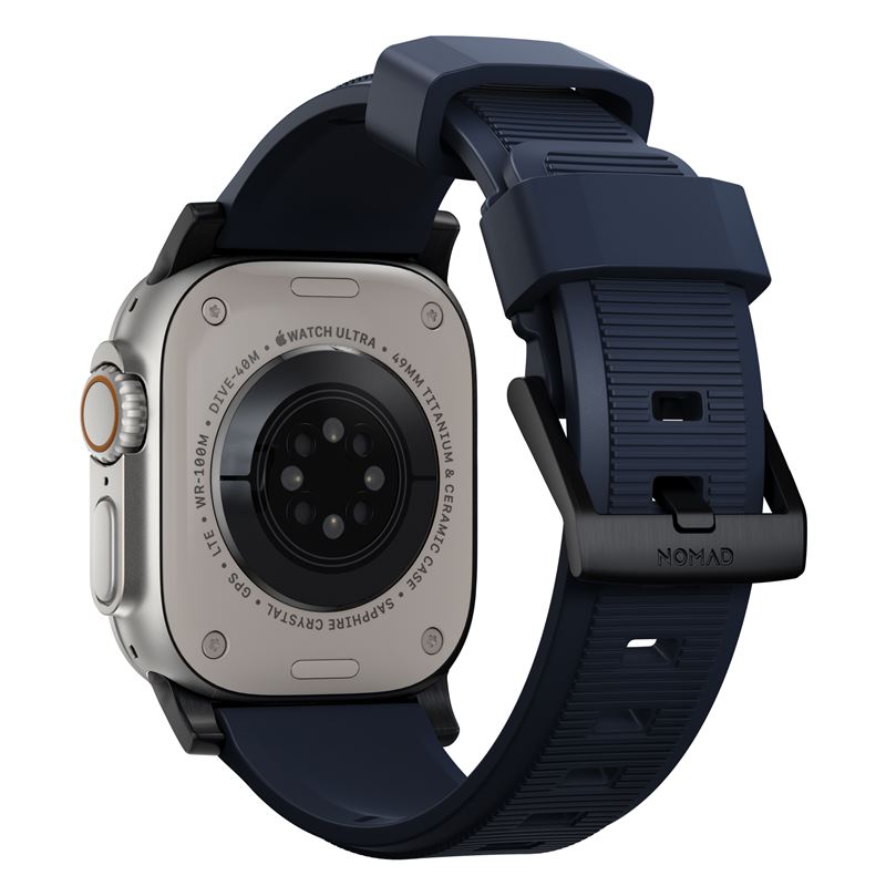 Curea de ceas, Nomad, pentru Apple Watch 45/44/42mm, albastru (Ingredi, NM01295785) by www.silkase.ro